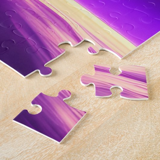 Kosmisches Rosa und Lila Phantastische Wundergalax Puzzle (Seite)