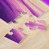 Kosmisches Rosa und Lila Phantastisches Magisches Puzzle (Seite)