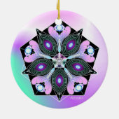 Kosmisches Saatgut - RePHIning Keramik Ornament (Hinten)