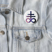 Kosmisches Satanisches Kreuz Button (Beispiel)