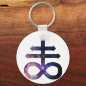 Kosmisches Satanisches Kreuz Schlüsselanhänger (Vorderseite)