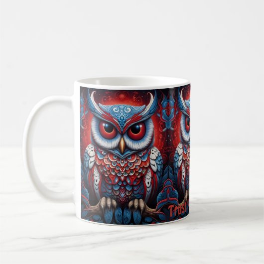 Kosmisches Schaf der Weisheit Inspirationische Kaf Kaffeetasse (Links)