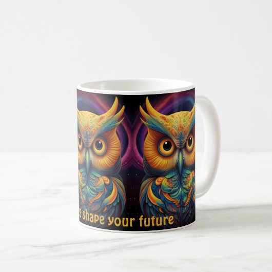 Kosmisches Schaf der Weisheit Inspirationische Kaf Kaffeetasse (VorderseiteRechts)