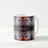 Kosmisches Schaf der Weisheit Kaffeetasse (VorderseiteRechts)