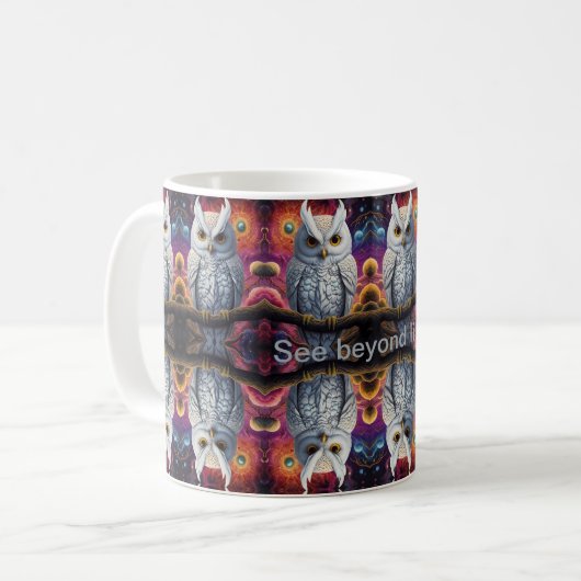 Kosmisches Schaf der Weisheit Kaffeetasse (Vorderseite Links)