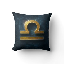 Kosmisches Schimmern Gold Libra Zodiac-Symbol