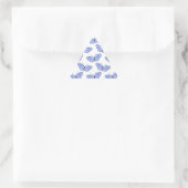 Kosmisches Schmetterlingsmuster Dreieckiger Aufkleber (Tasche)