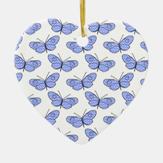 Kosmisches Schmetterlingsmuster Keramikornament (Vorne)