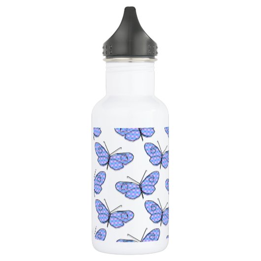 Kosmisches Schmetterlingsmuster Trinkflasche (Links)