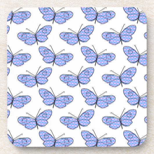 Kosmisches Schmetterlingsmuster Untersetzer (Vorderseite)