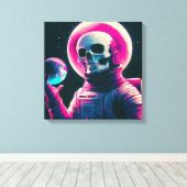 Kosmisches Sentinel: Die Embrace der Erde Leinwanddruck (Insitu (Holzboden))