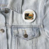 Kosmisches Surf Retro Wave • Vintage Sonnenunterga Button (Beispiel)