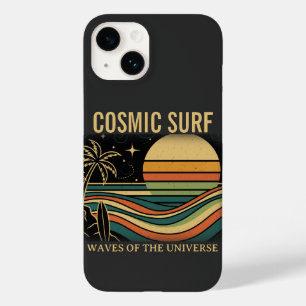 Kosmisches Surf Retro Wave • Vintage Sonnenunterga Case-Mate iPhone 14 Hülle