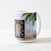 Kosmisches Teddy-Abenteuer Kaffeetasse (VorderseiteRechts)