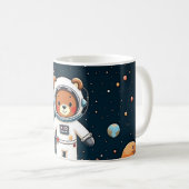 Kosmisches Teddy-Abenteuer Kaffeetasse (VorderseiteRechts)