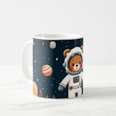 Kosmisches Teddy-Abenteuer Kaffeetasse (Vorderseite Links)