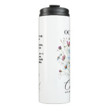 Kosmisches Trinken • Oktober-Geburtsblumen-Thermal