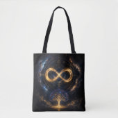 Kosmisches Unendlichkeit-Baum-Schulter-Tasche Tasche (Vorderseite)