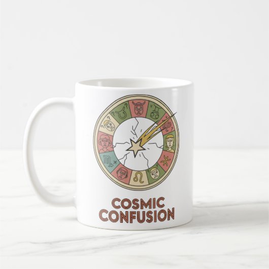 Kosmisches Verwirrung Tasse – Lustiges Astrologie- (Links)