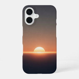 Kosmisches Vintage-Sonnenuntergang iPhone 16 Hülle