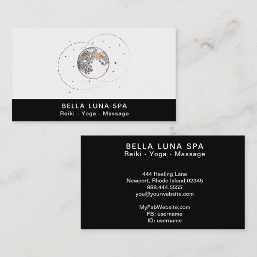 *~* kosmisches visitenkarte (Vorne/Hinten)