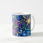 Kosmisches Weihnachtsbaum Kaffeetasse (VorderseiteRechts)