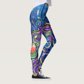 Kosmisches Weihnachtsbaum Leggings (Rechts)