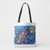 Kosmisches Weihnachtsbaum Tasche (Vorderseite)