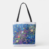 Kosmisches Weihnachtsbaum Tasche (Rückseite)