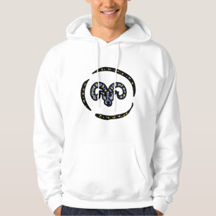 Kosmisches Widder-Aries-Sternzeichen-Design – Welt Hoodie