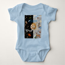 Kosmisches Winter-Baby-Body