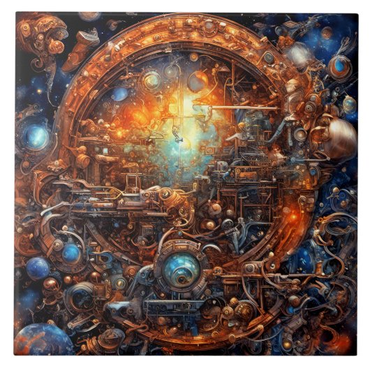 kosmisches Wunder Fliese (Vorderseite)