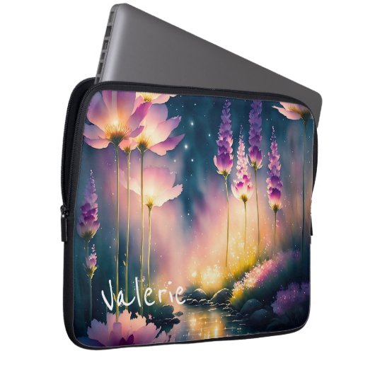 Kosmoblüten Laptopschutzhülle (Vorne Rechts)