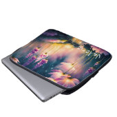 Kosmoblüten Laptopschutzhülle (Vorne Knopf)