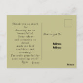 Kosmologe Postkarte (Rückseite)