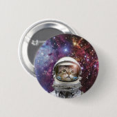 Kosmonaukatze Button (Vorne & Hinten)