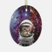 Kosmonaukatze Keramik Ornament (Rechts)