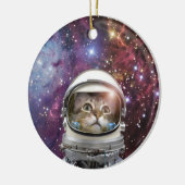 Kosmonaukatze Keramik Ornament (Links)