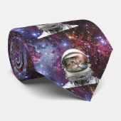 Kosmonaukatze Krawatte (Gerollt)