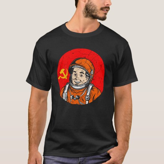 Kosmonaut Astronaut Sowjetunion Kommunismus Gagari T-Shirt (Vorderseite)
