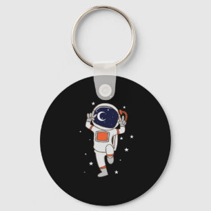 Kosmonaut im Weltall Schlüsselanhänger