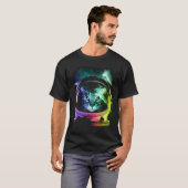 Kosmonaut-Katze T-Shirt (Vorne ganz)