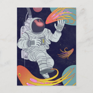 Kosmonaut Postkarte