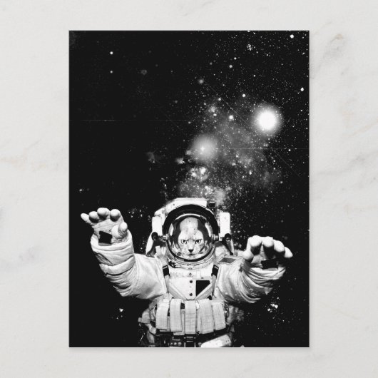 Kosmonaut Postkarte (Vorderseite)