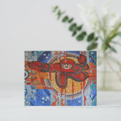 Kosmonaut Postkarte (Stehend Vorderseite)