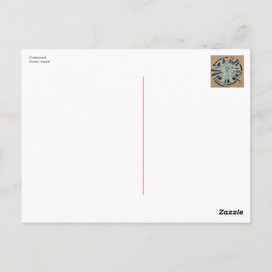 Kosmonaut Postkarte (Rückseite)