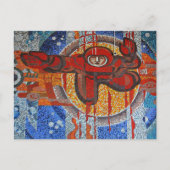 Kosmonaut Postkarte (Vorderseite)