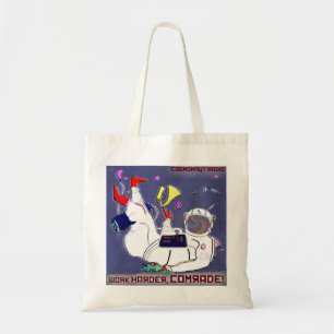 Kosmonaut-Radio-Arbeits-härterer Kamerad Tote Bag Tragetasche
