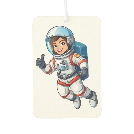 Kosmonaut schwebt im Weltraum Autolufterfrischer (Vorderseite)