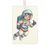Kosmonaut schwebt im Weltraum Autolufterfrischer (Rückseite)